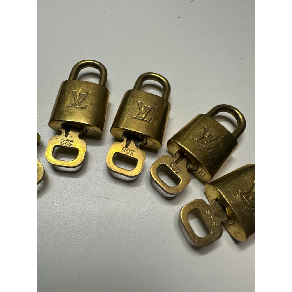 Women's Louis Vuitton Gold Padlocks & Keys One Lock Only - Picture 3 of 4